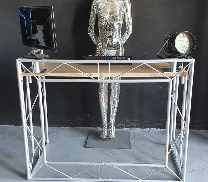 mesa DJ portátil desmontable